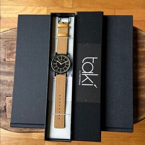 TOKYObay Black and Tan Men's Watch